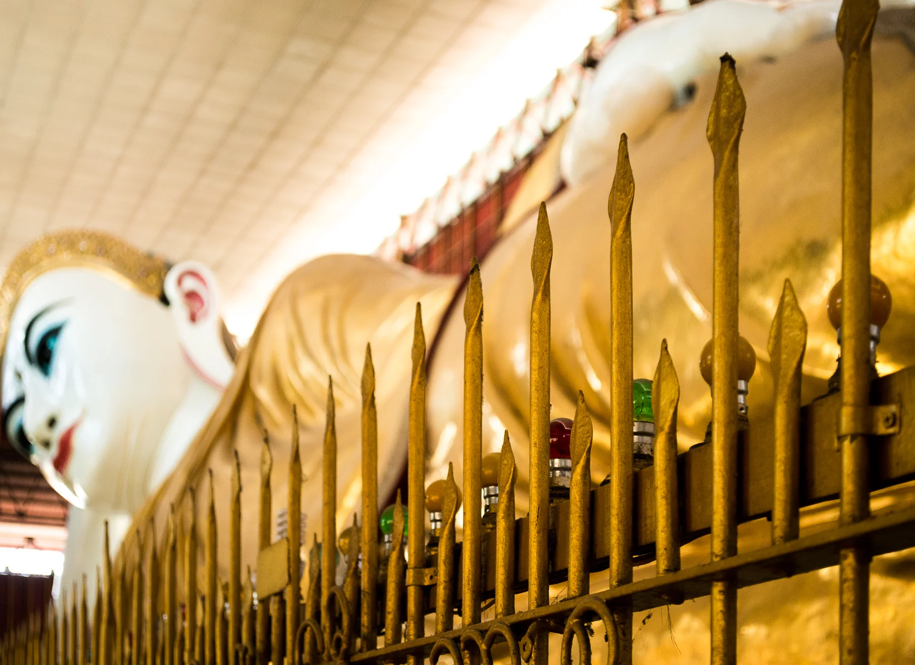 Reclining Buddha.  Yangon, Myanmar