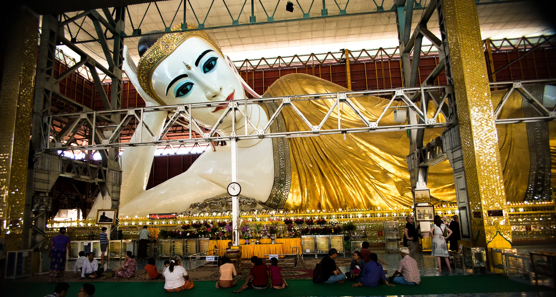 Reclining Buddha.  Yangon, Myanmar