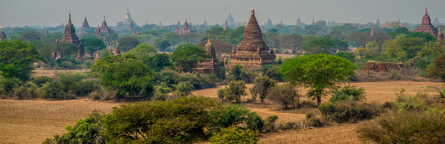 Temples At Bagan. Bagan, Myanmar