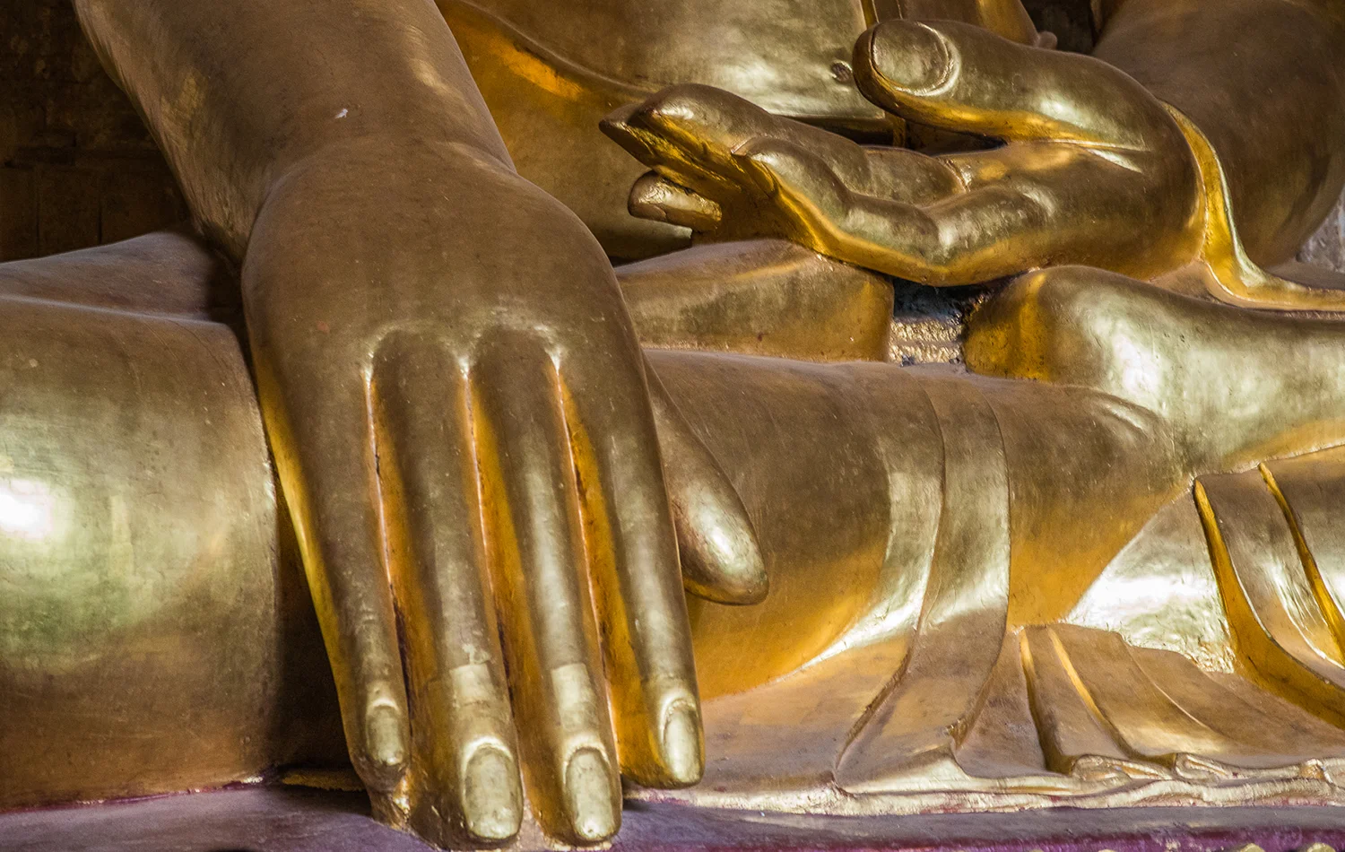 Buddha Hands. Bagan, Myanmar