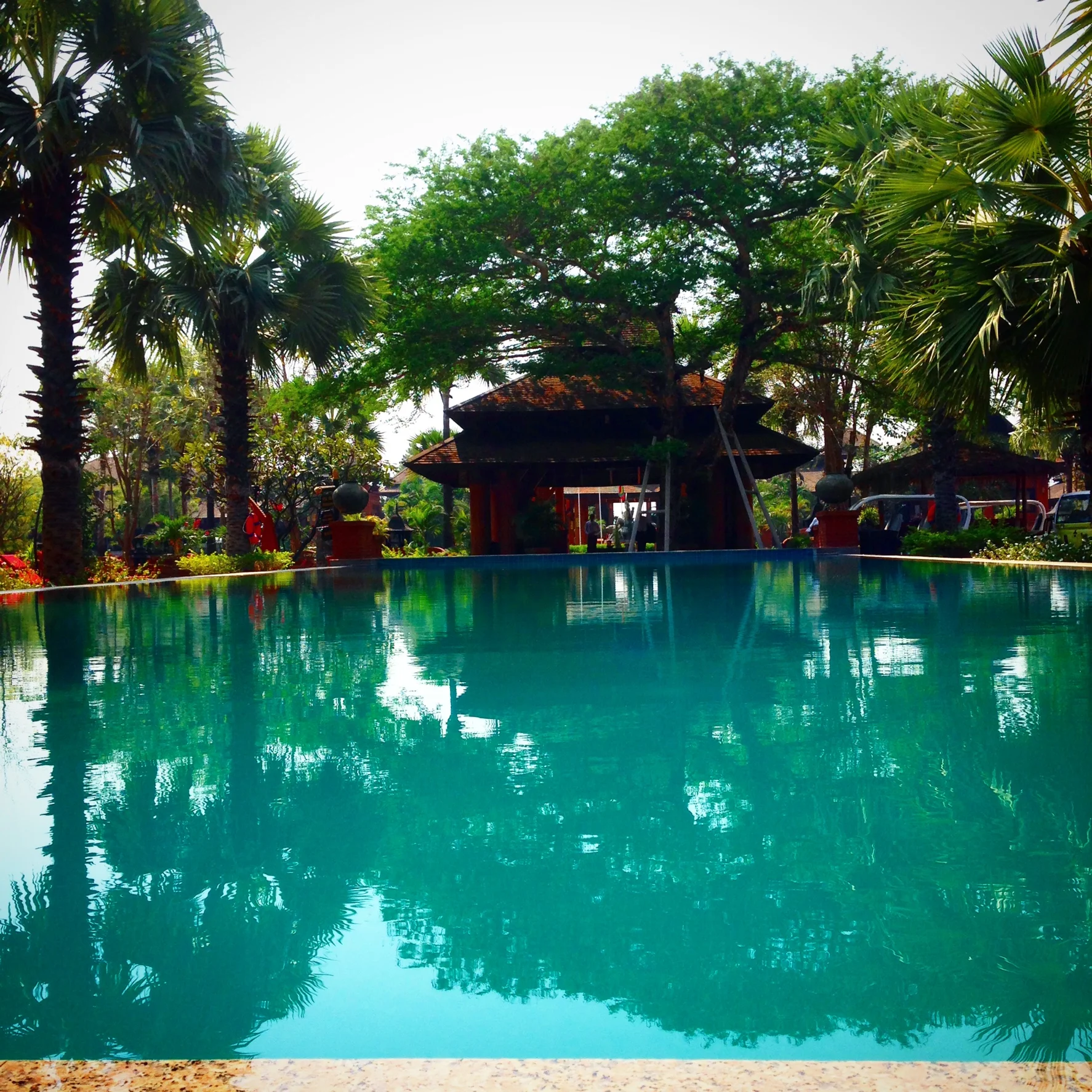 Pool at my hotel. Just what I needed this afternoon. Bagan, Myanmar