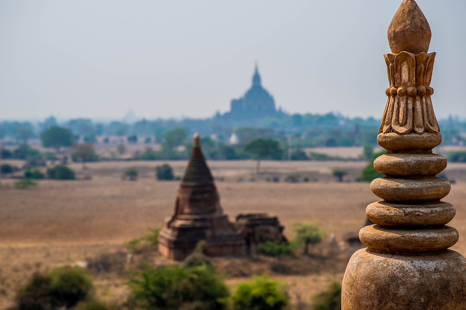 Temples at Bagan. Bagan, Myanmar