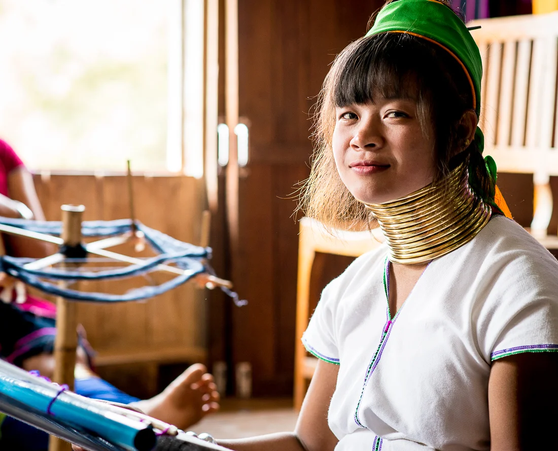 Long neck girl. Inle Lake, Myanmar