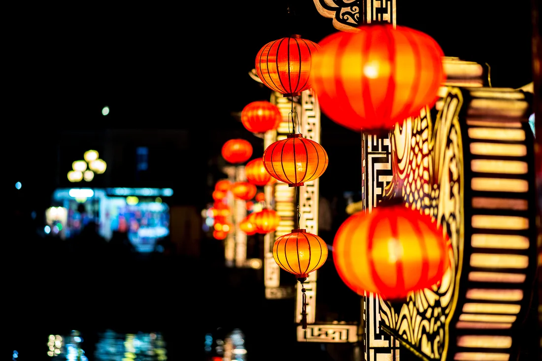 Hoi An bridge. Old Town. Hoi An, Vietnam