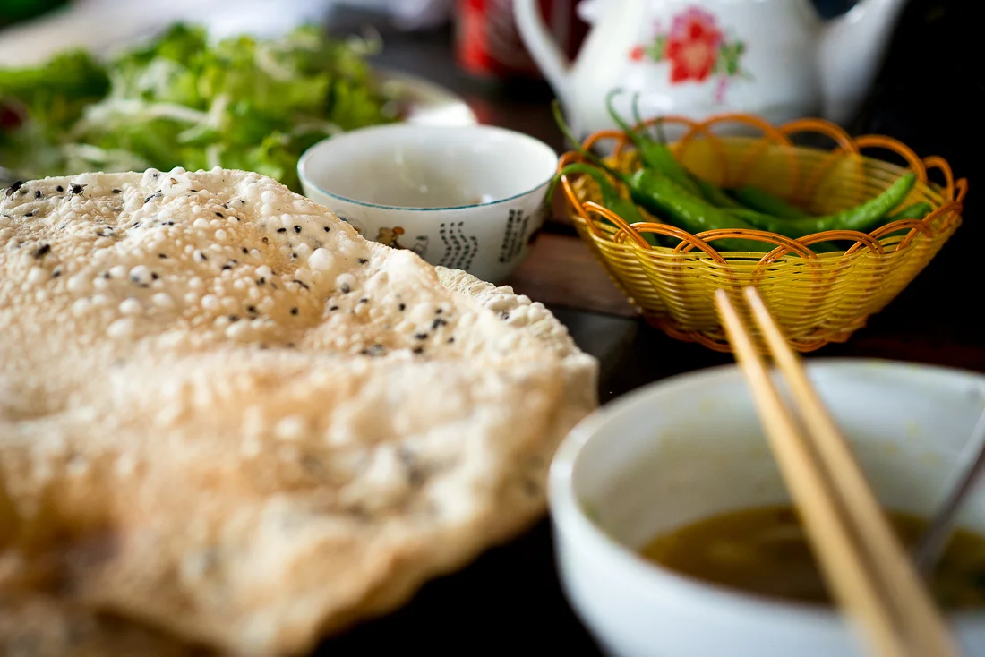 Our tasty lunch. Unfortunately I didn't get a before photo. Hoi An, Vietnam