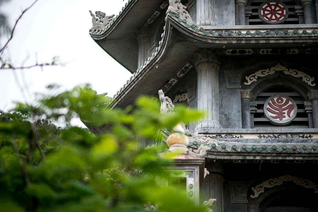 Pagoda on the top of Marble Mountain. Hoi An, Vietnam