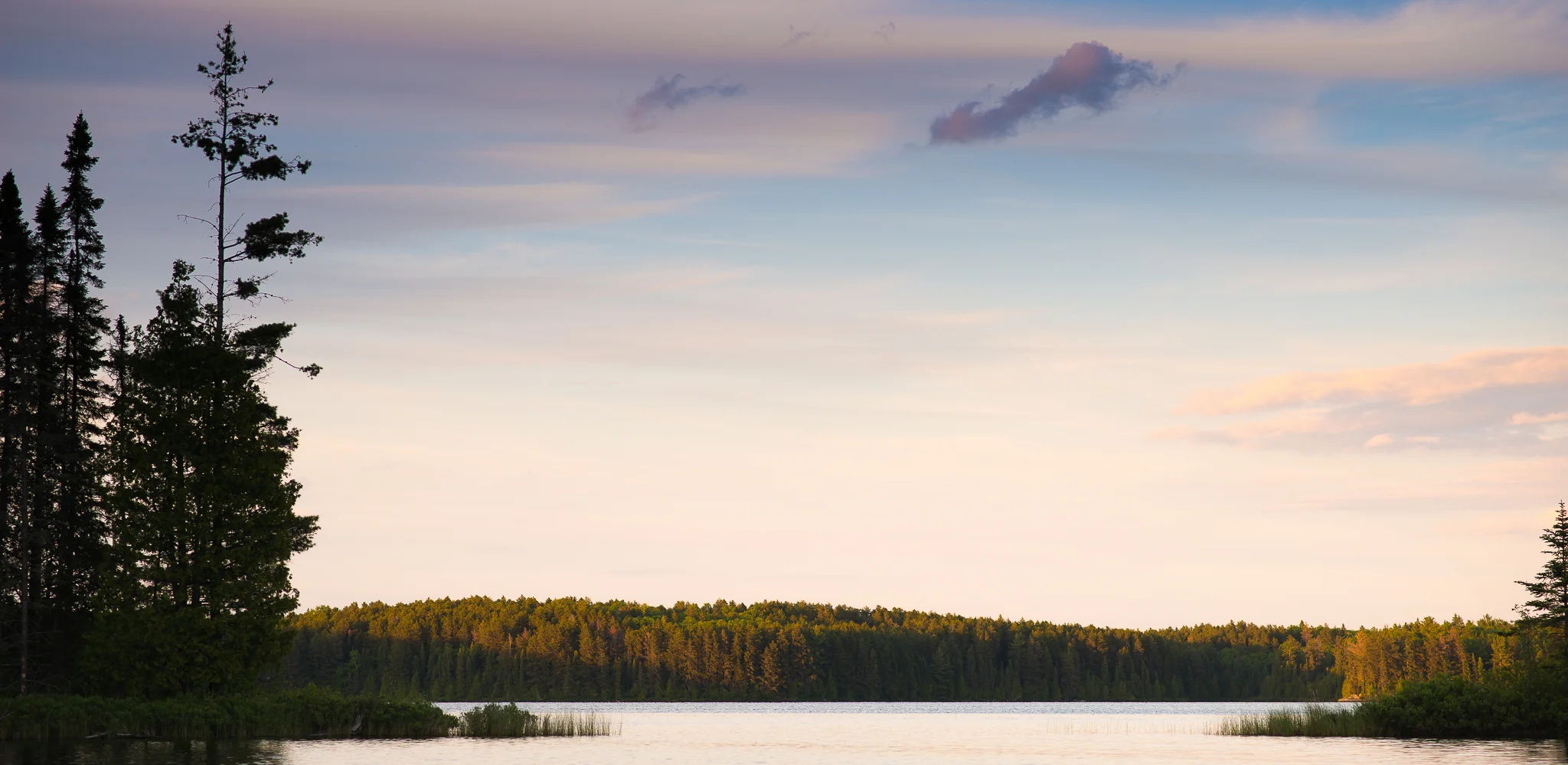 Evening light on Long Island Lake