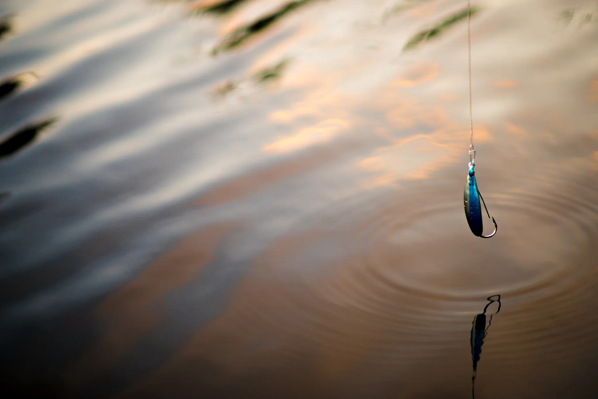 Evening fishing on Long Island Lake