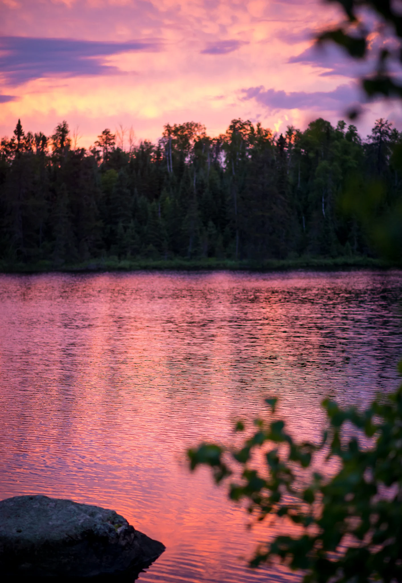 Sunset on Cross Bay Lake