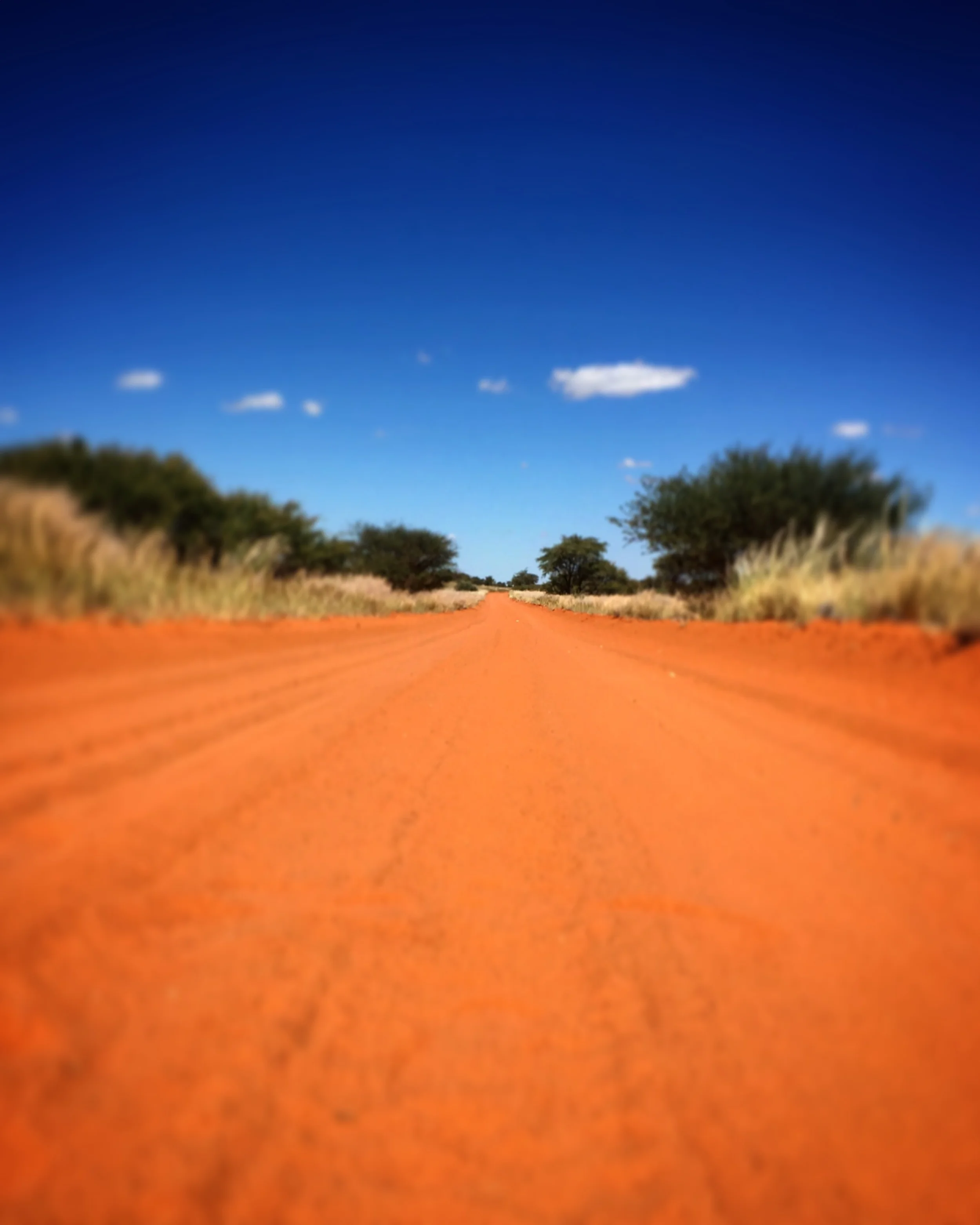 Sand Road In Namibia