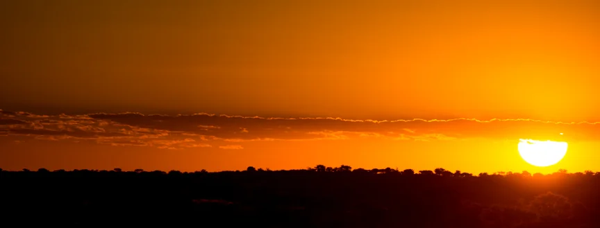African Sunset While Drinking Gin And Tonics