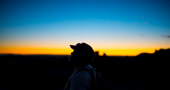 This is Frans. He works at the hotel. He took me on an afternoon sunset hike. Then he was really into taking photos. Awesome.