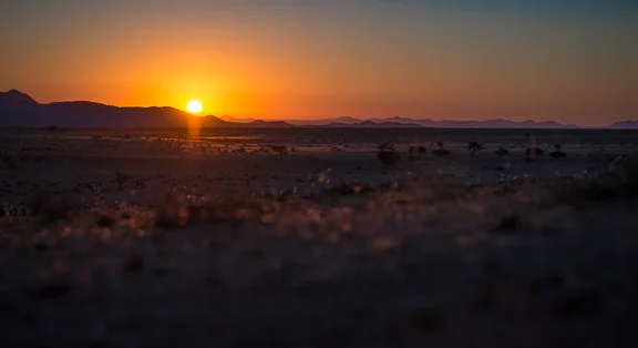 Another sunset in the Namibian desert.