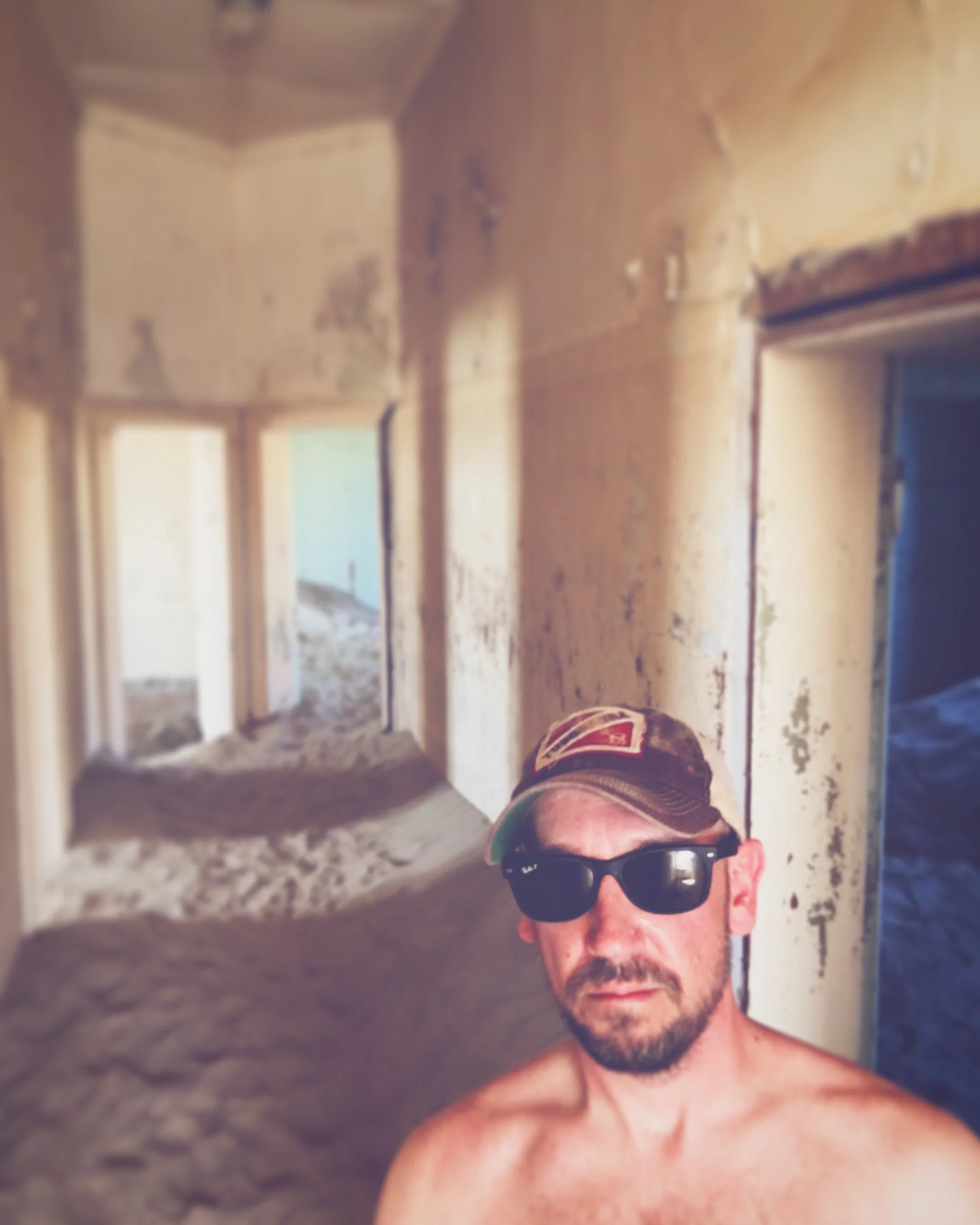 Probably the last shirtless selfie of the trip...