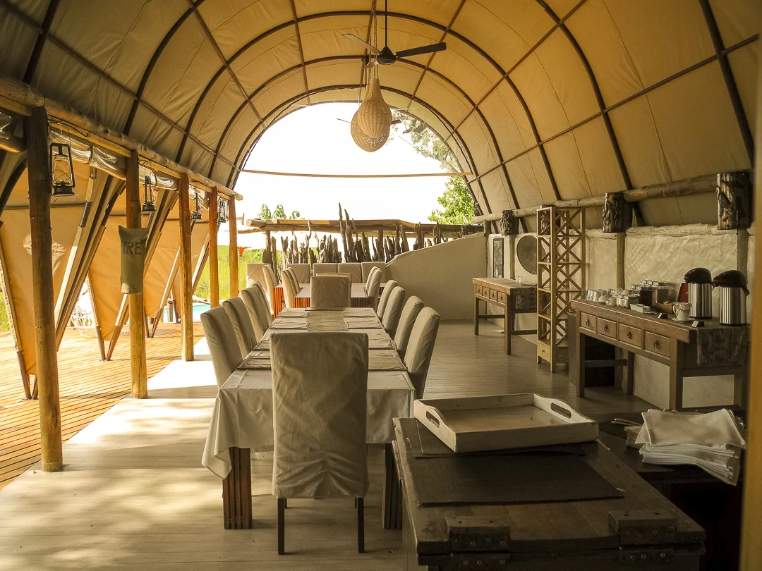 Camp Okuti dining
