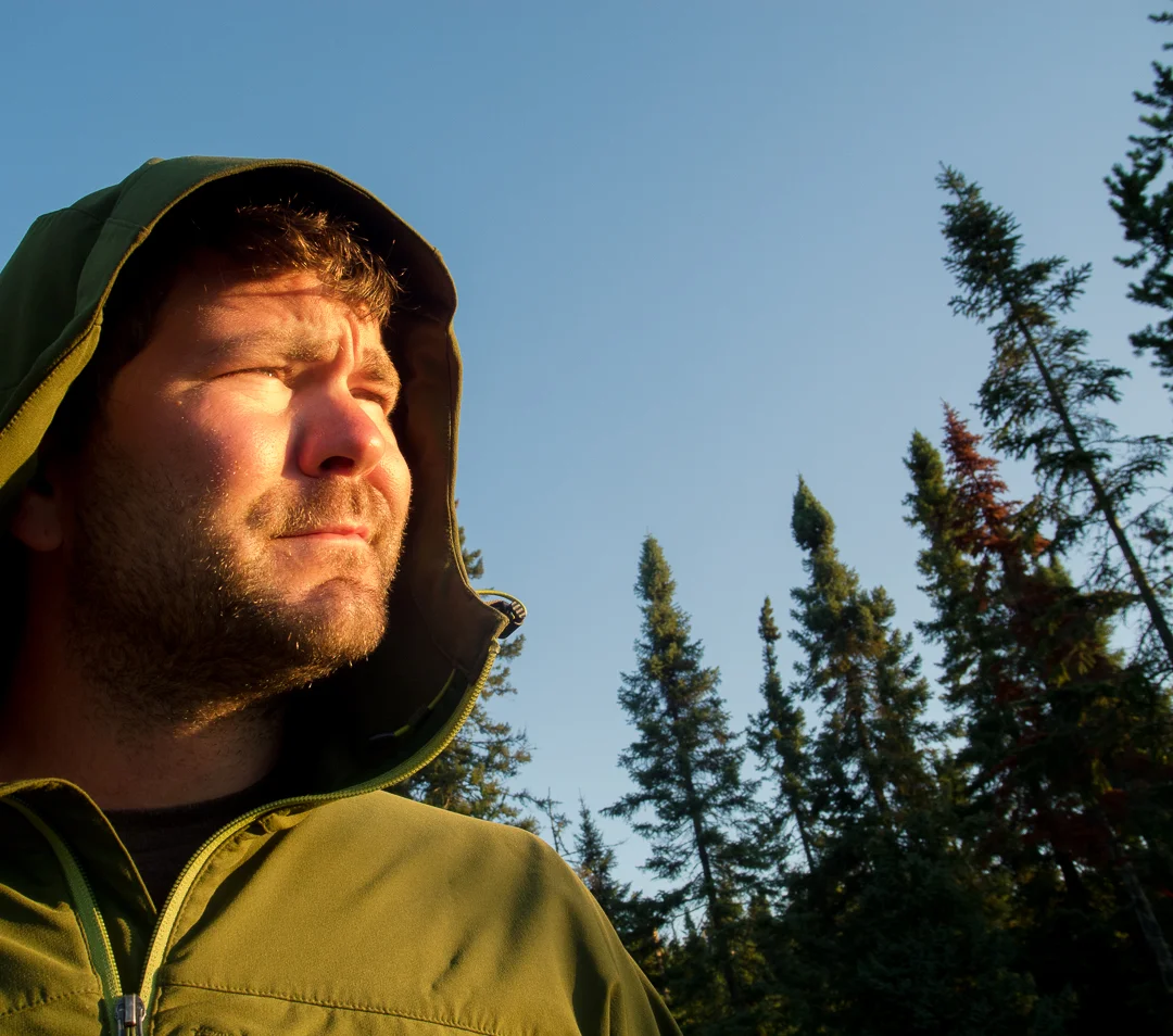 Brian Enjoying The Sunrise...Crooked Lake...BWCA