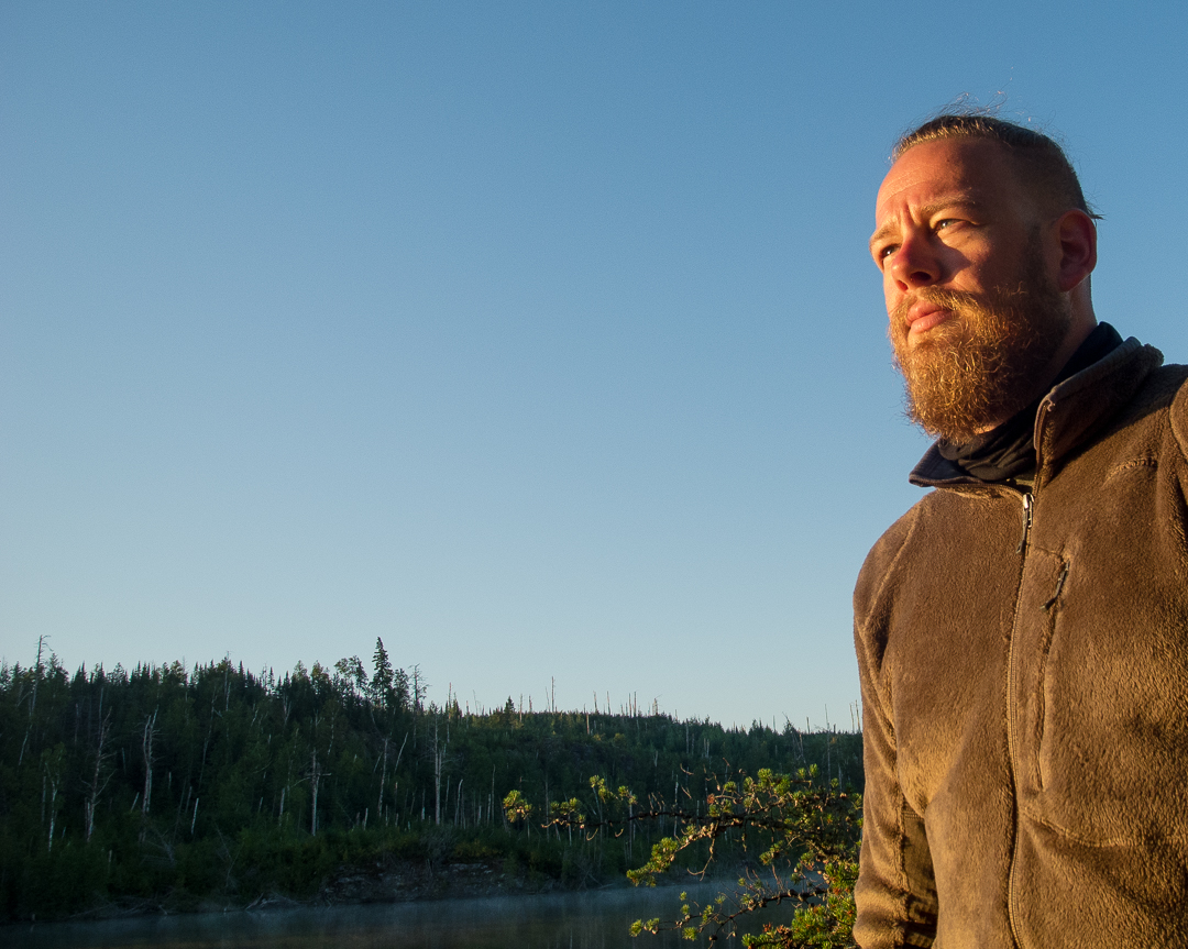 Ben Enjoying The Sunrise...Crooked Lake..BWCA