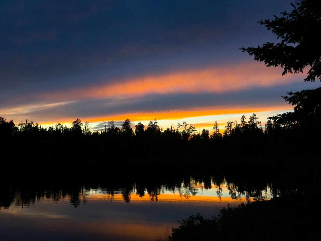 Final Sunset In The BWCA...Missing Link Lake