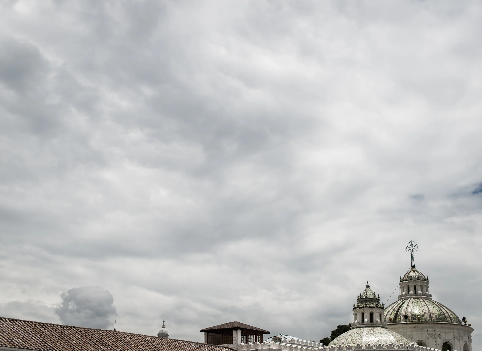 Church roof...Old Town, Quito