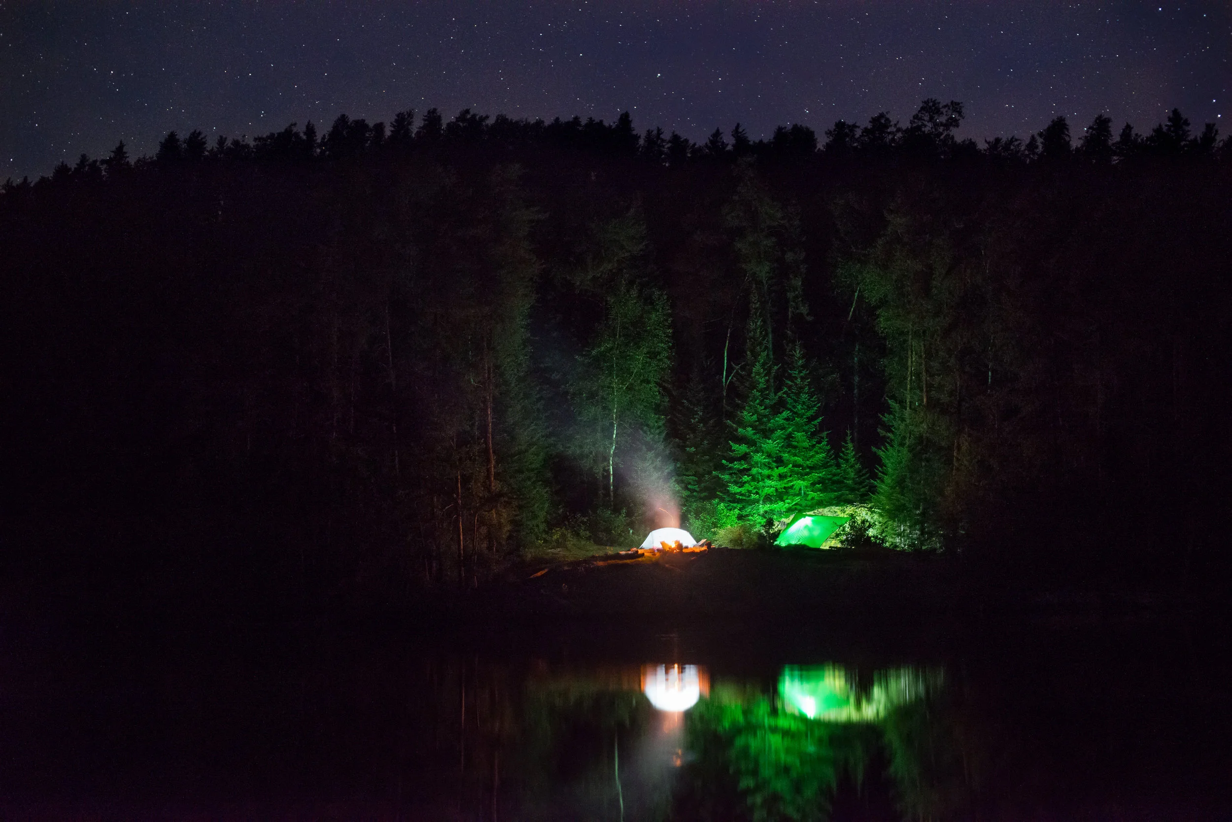 Cherry Lake Campsite At Night...