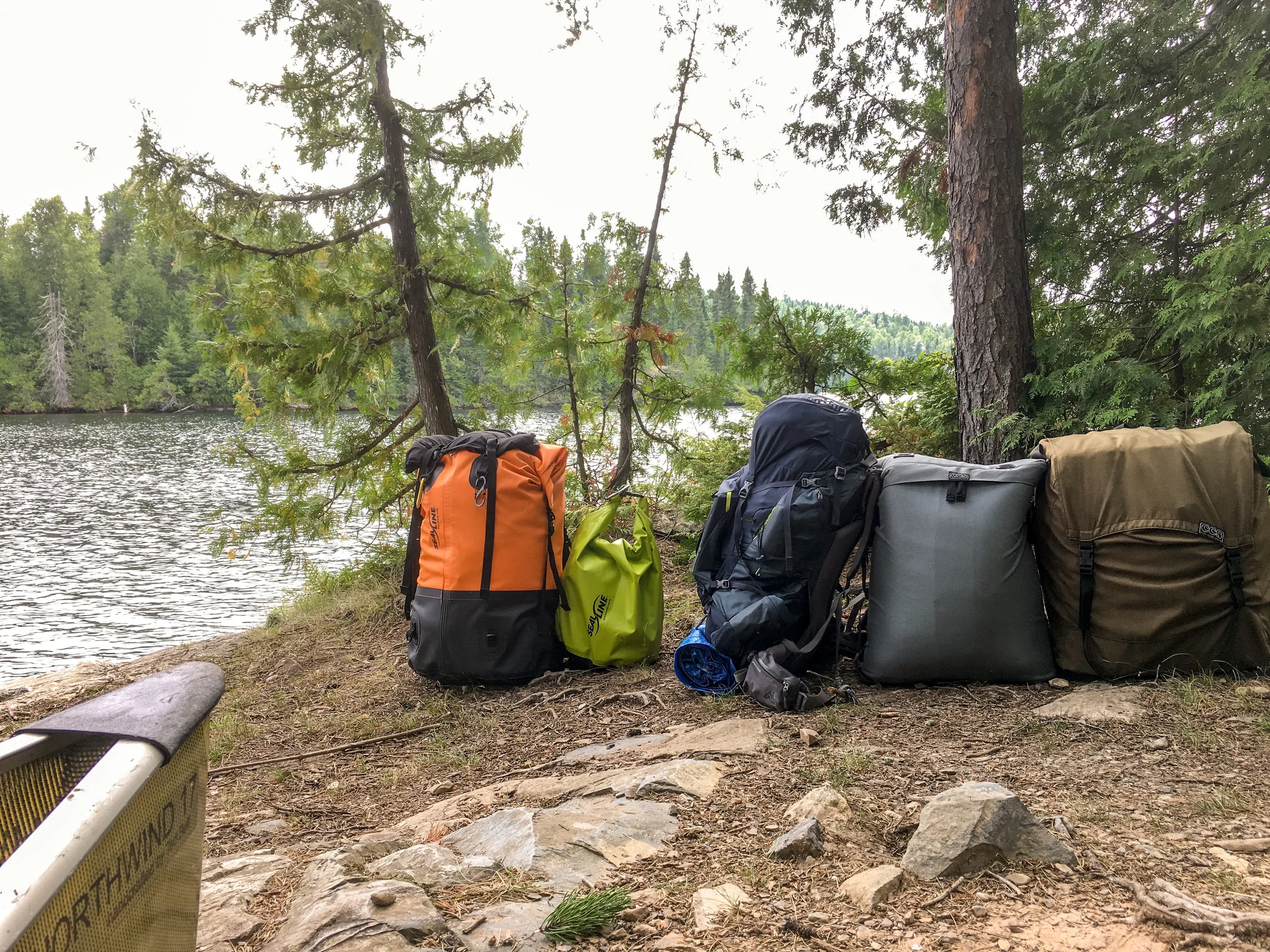 Our Gear Before Heading Out To Saganaga Lake...