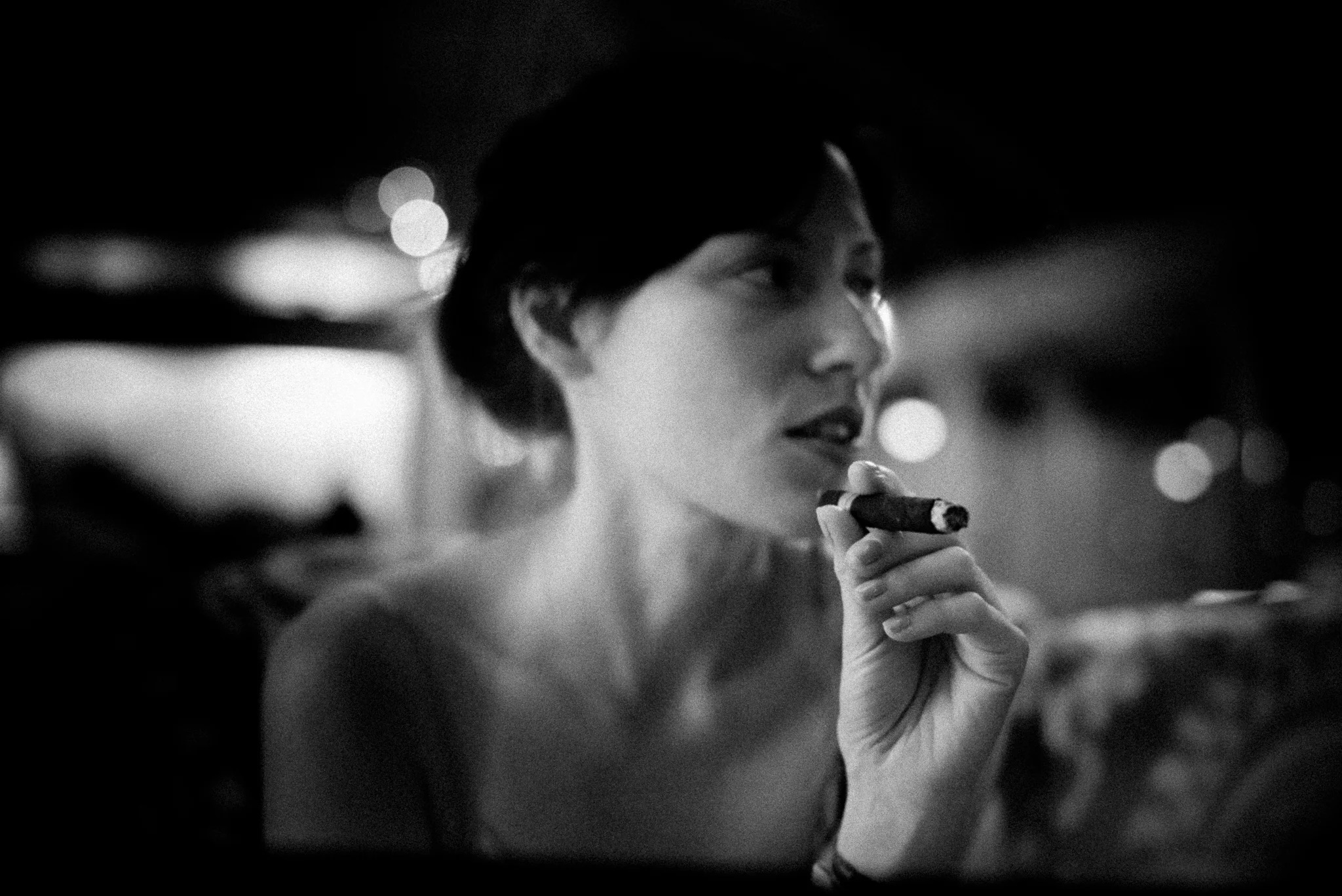 Cigar night in the lobby...