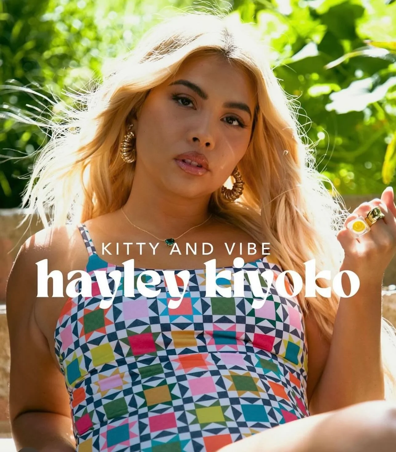 Super excited about this collab between @hayleykiyoko and @kitty_and_vibe! Line drops this Tuesday June 11th. 🌈🌈🌈⭐️⭐️⭐️ 
#entrepreneur#femaleentrepreneur#swimweardesigner#fashionfactory#creative#sweeniemanufacturing#summer2024#cutmakesew#design#bi
