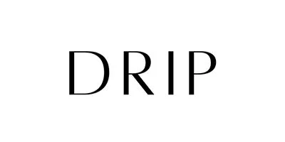 The word 'DRIP' in black uppercase letters on a white background.