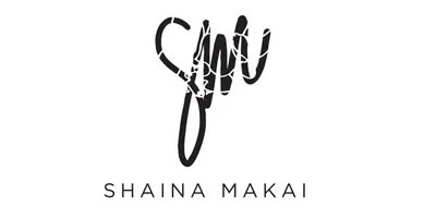 Text logo featuring the words 'gift' in a stylized script with 'Shaina Makai' below in uppercase