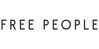 Text that reads 'Free People' in black on a white background.