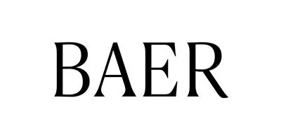 The word 'BAER' written in black capital letters on a white background.
