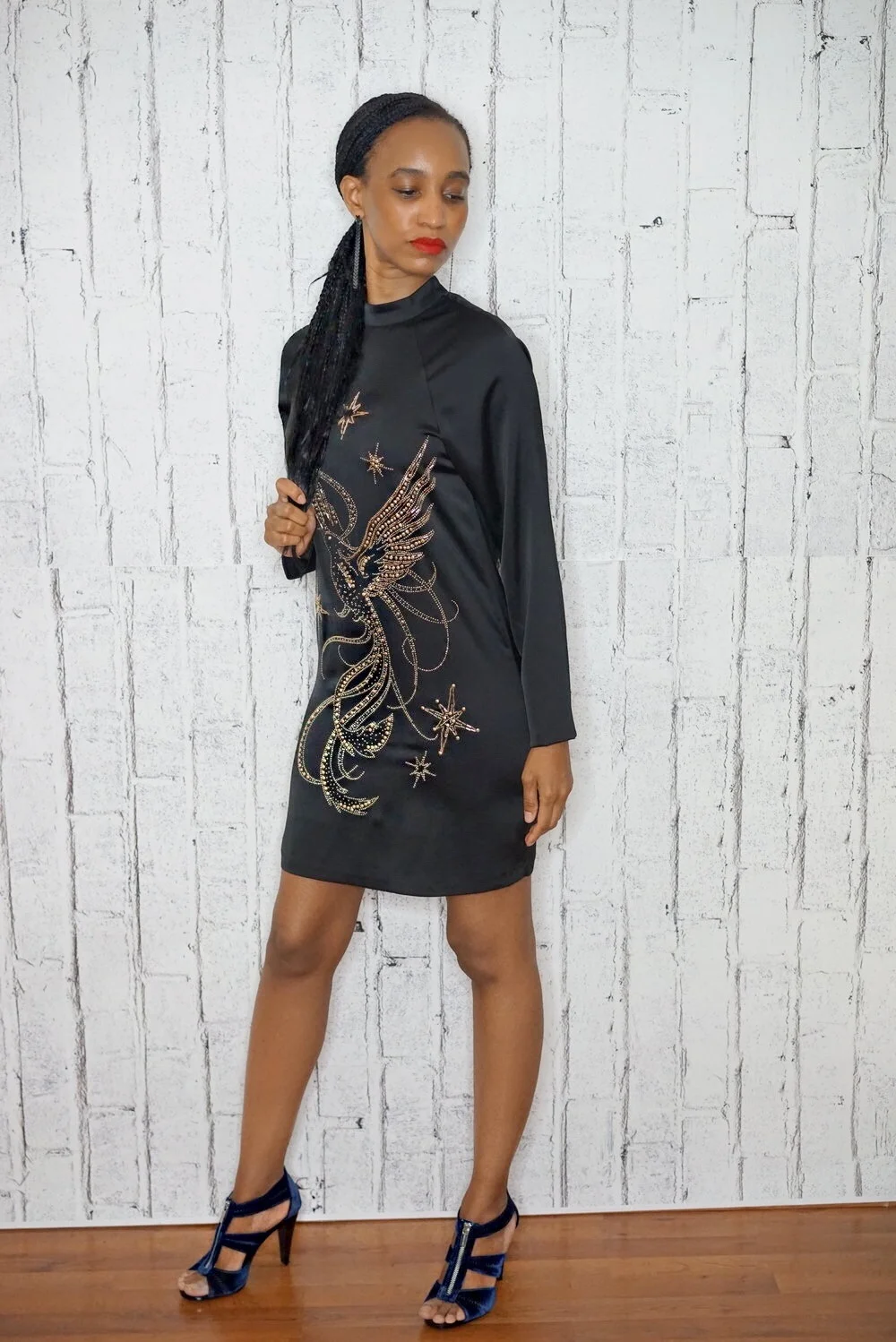 christine_the_style_affaire_hm_dress_satin_beaded_embroidery_rhinestones_micheal_kors_pumps_miansai_bracelet.jpg