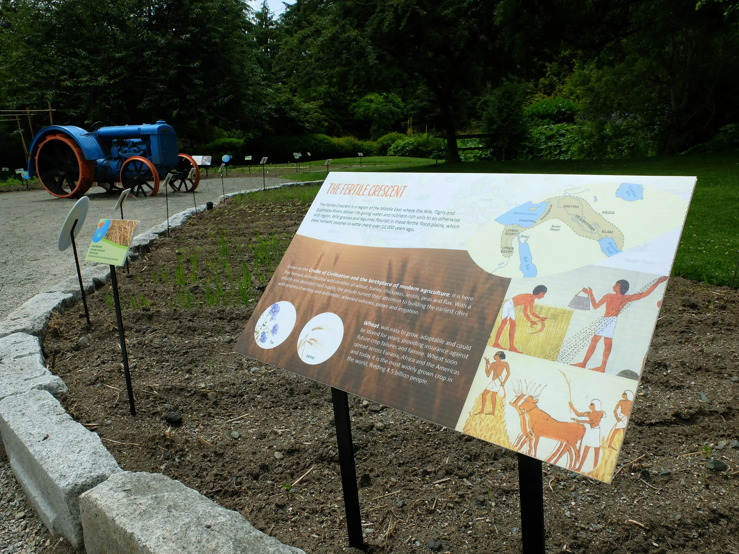 Interpretive Signage: Vegetable Garden VanDusen Botanical Garden - Final installation
