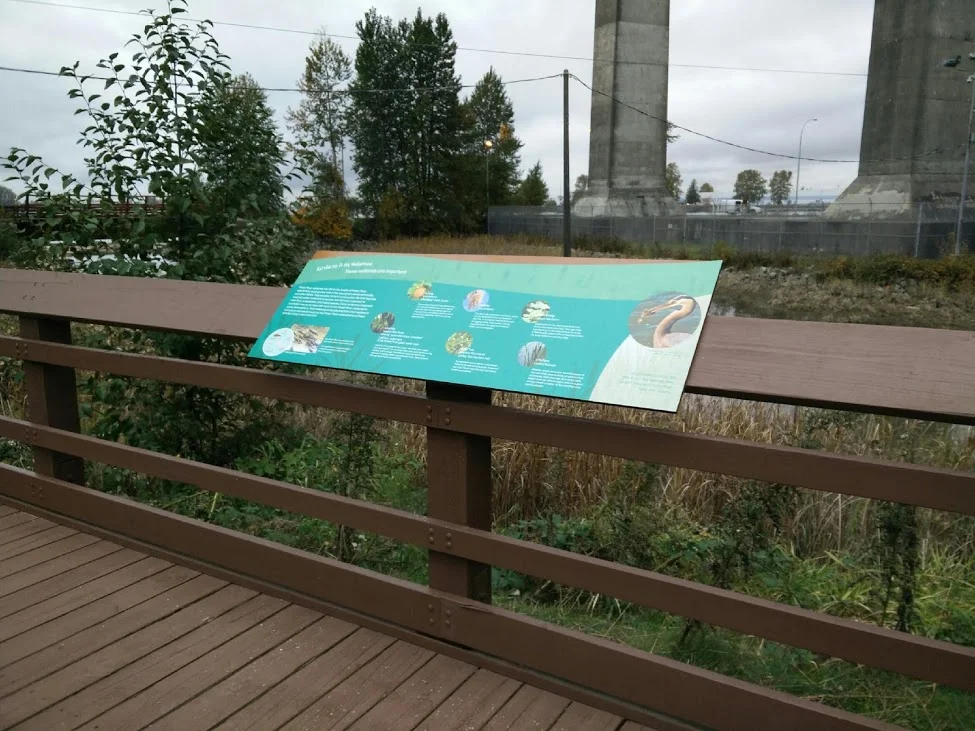 interpretive Signage: South Fraser Perimeter Recognition Area for Musqueam First Nation - installed