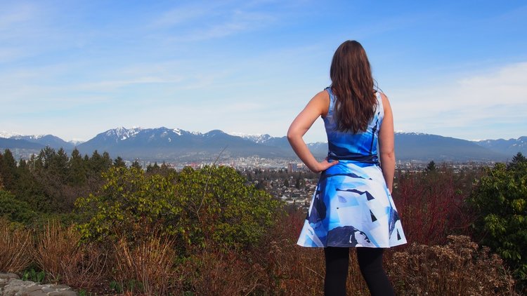 BLACK TUSK flare dress