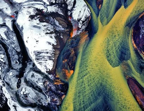 A stunning aerial view of Iceland photographed by Sigurgeir Sigurjónsson.