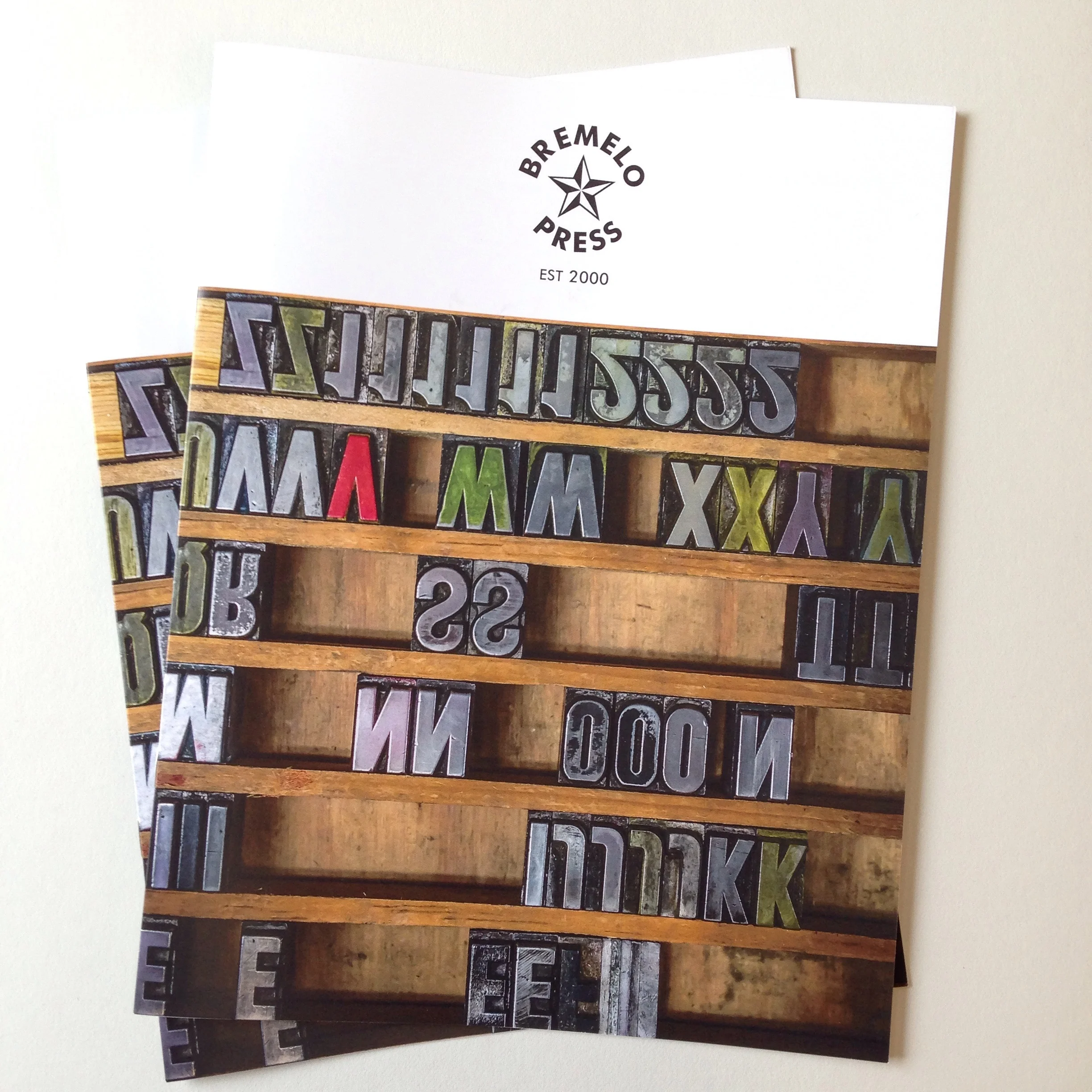 Bremelo Press wholesale catalog with cover photo by Noah Fecks.