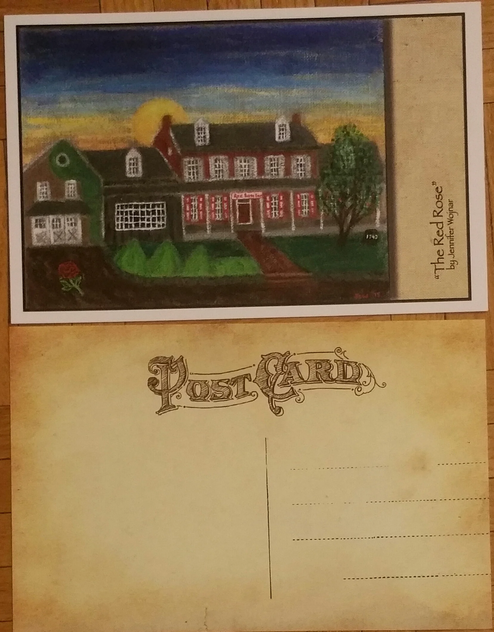 Red rose inn postcard
