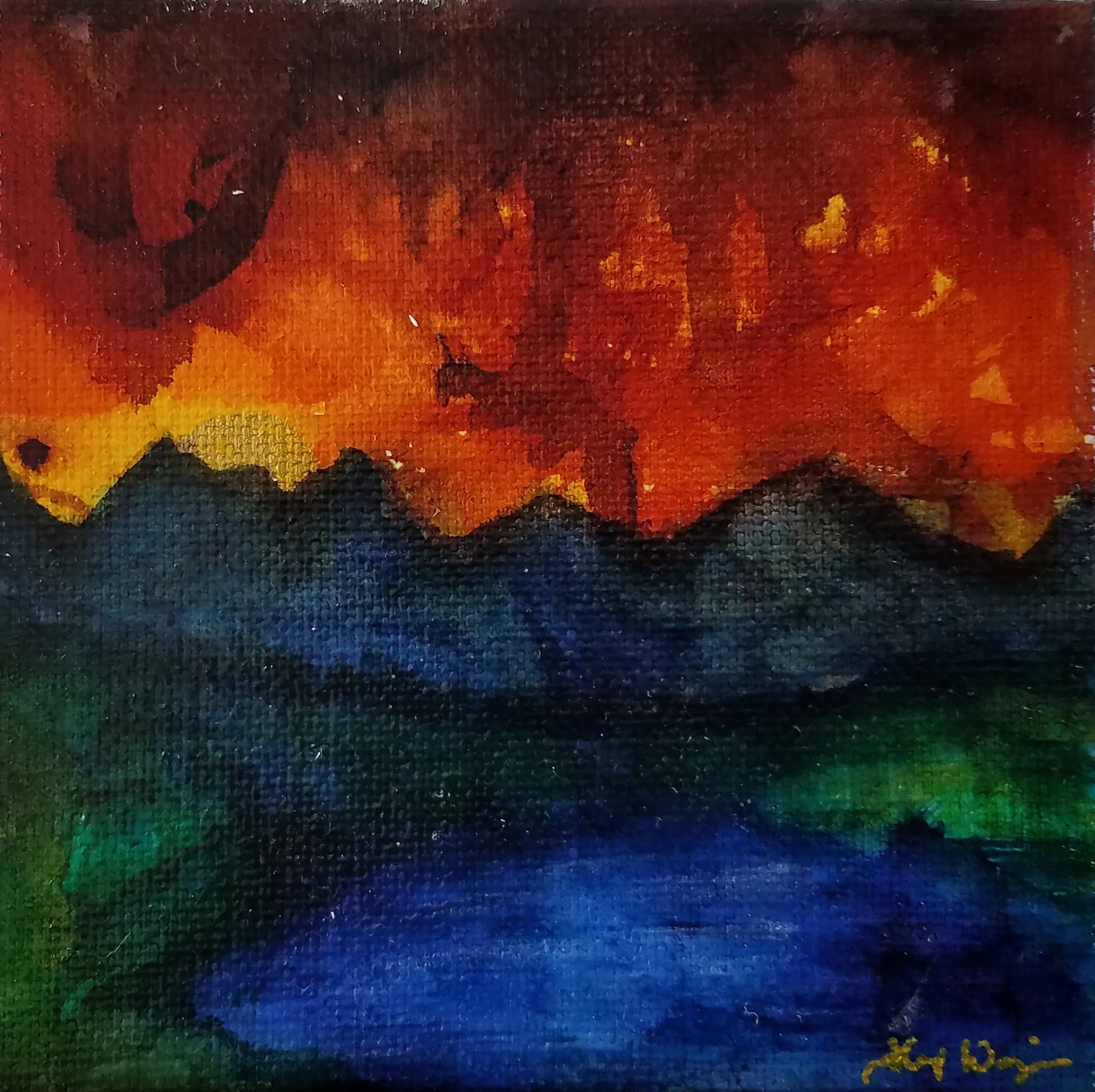 rainbow sunset
