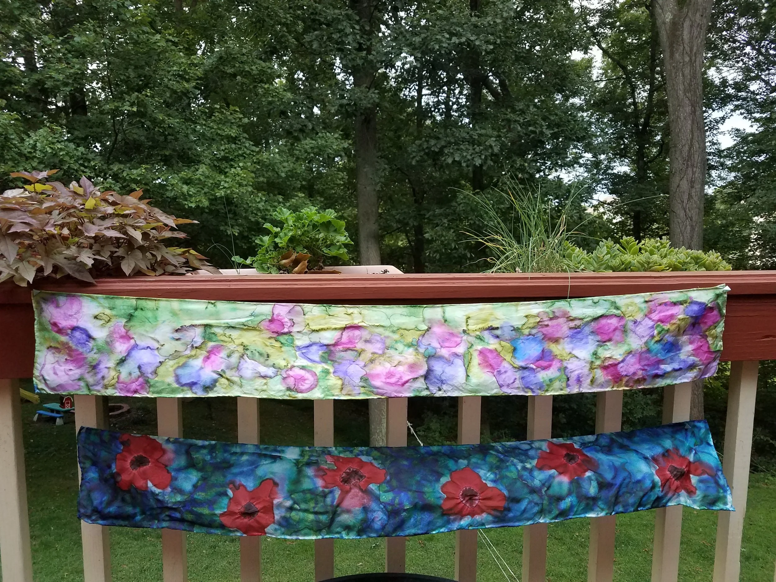 Alcohol Ink Scarves