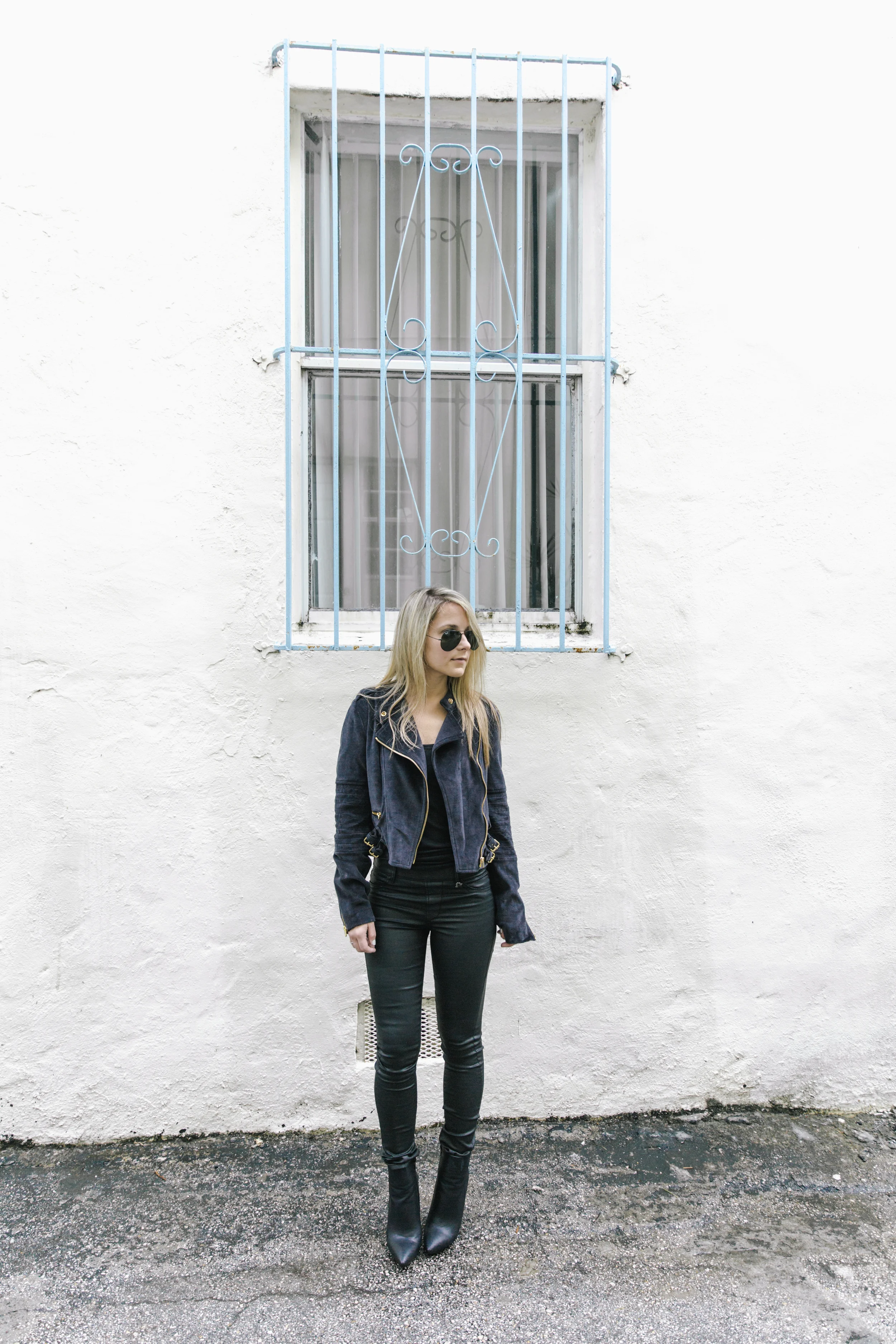 Moto Jacket + Leggings Outfit 