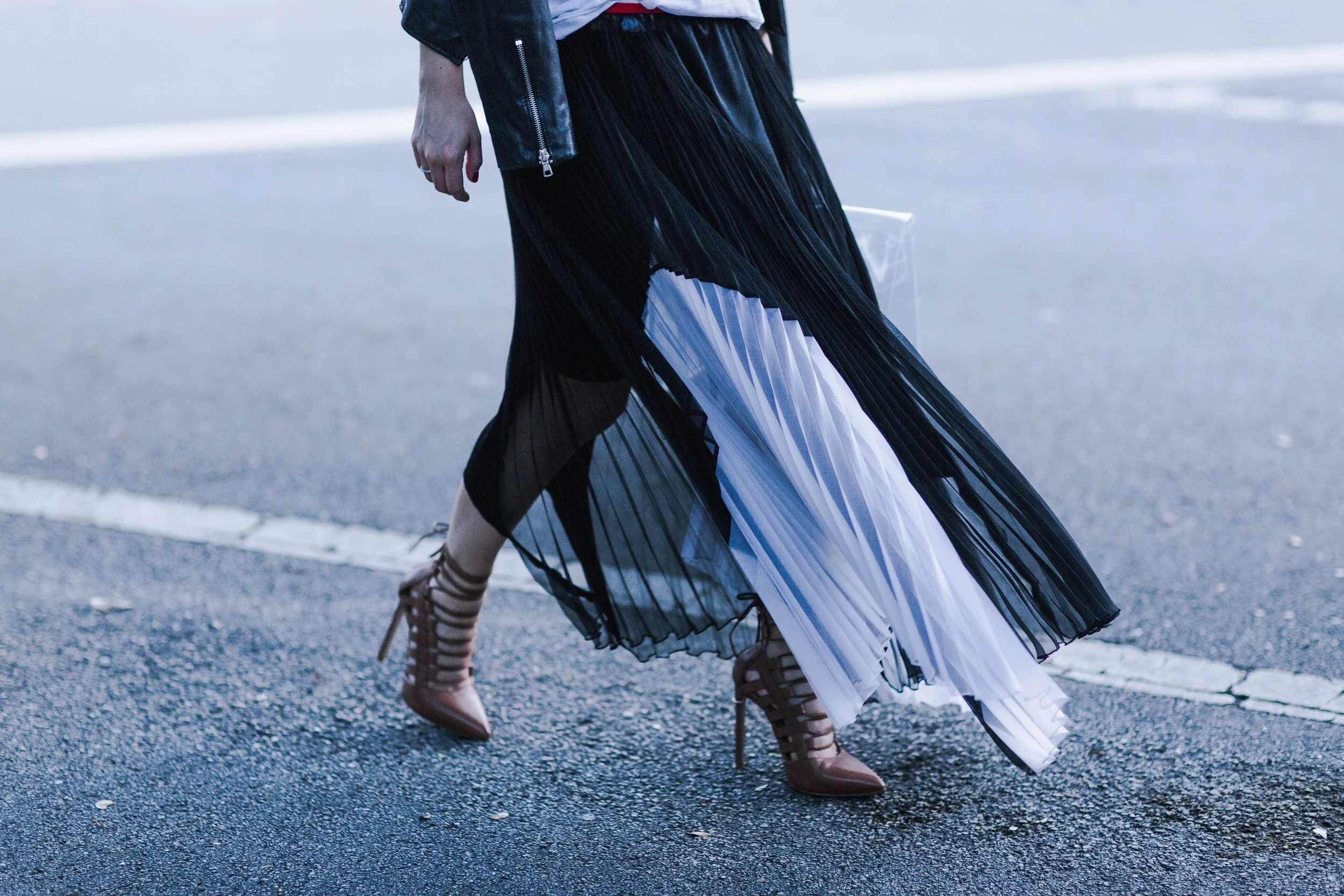 Black Pleated Skirt