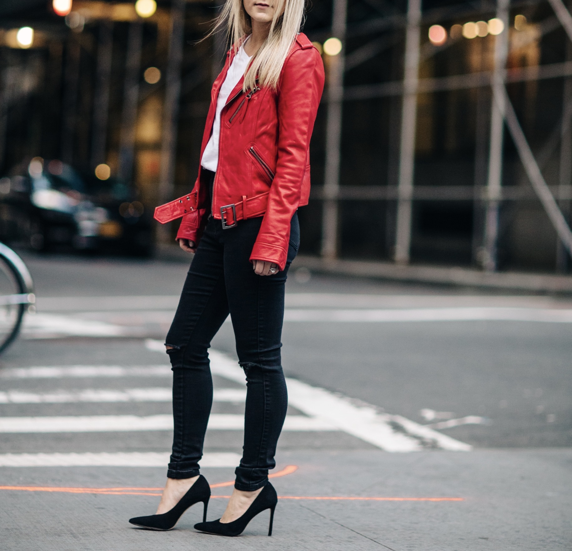 Styling a Red Leather Jacket — christie ferrari