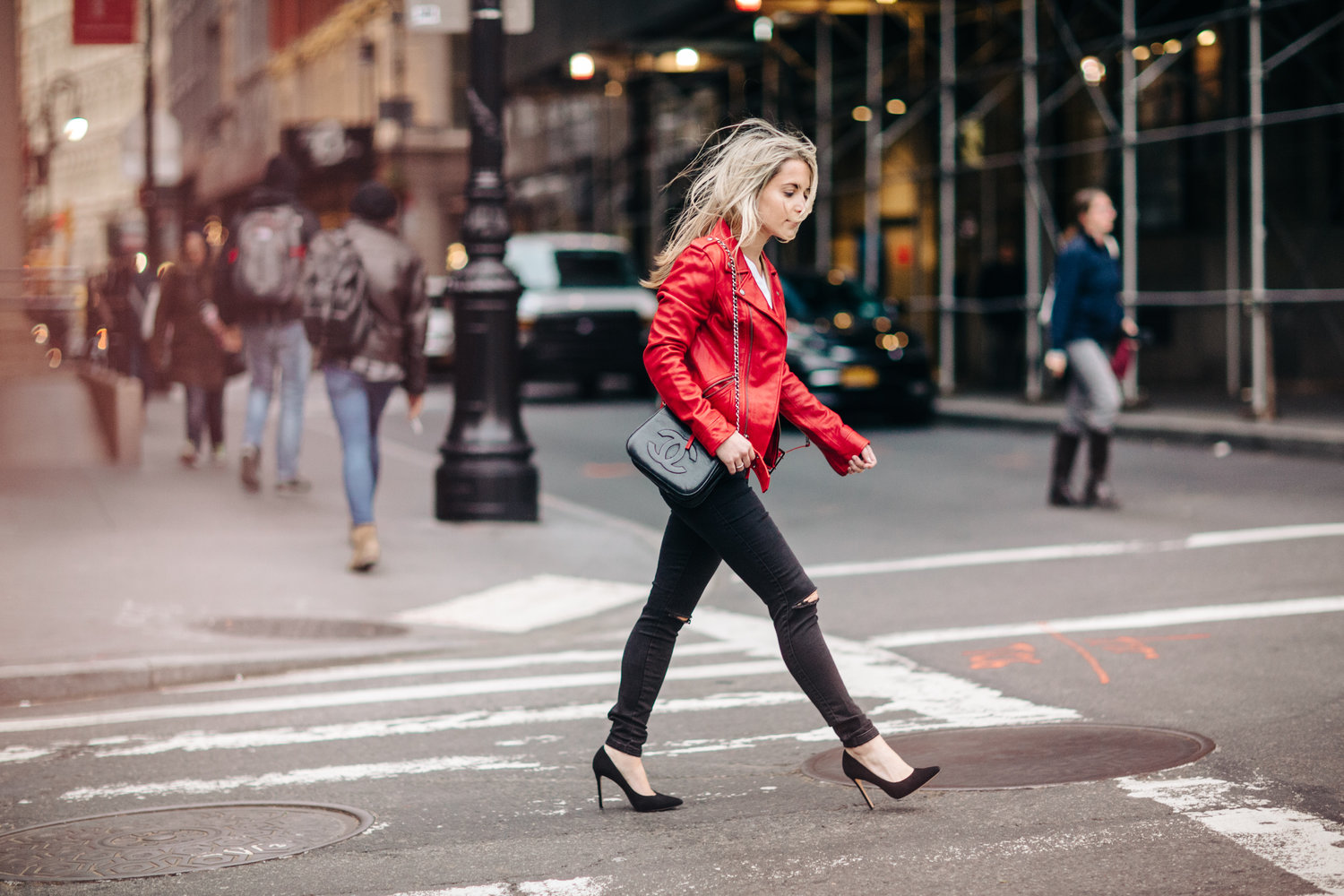 Styling a Red Leather Jacket — christie ferrari
