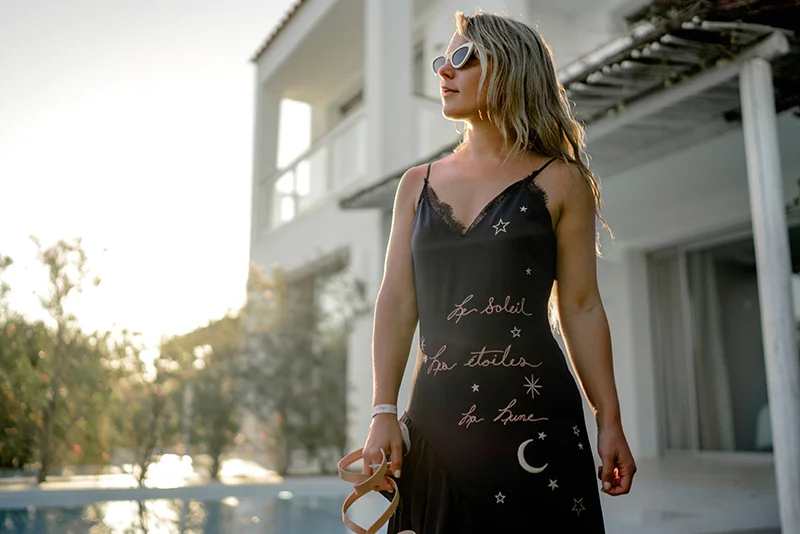 Summer Evening Dress with Cinq a Sept dr. christie ferrari Summer Evening Dress with Cinq a Sept dr. christie ferrari