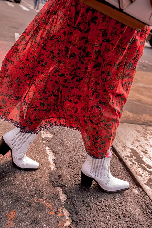 Ganni callie boots white best sale