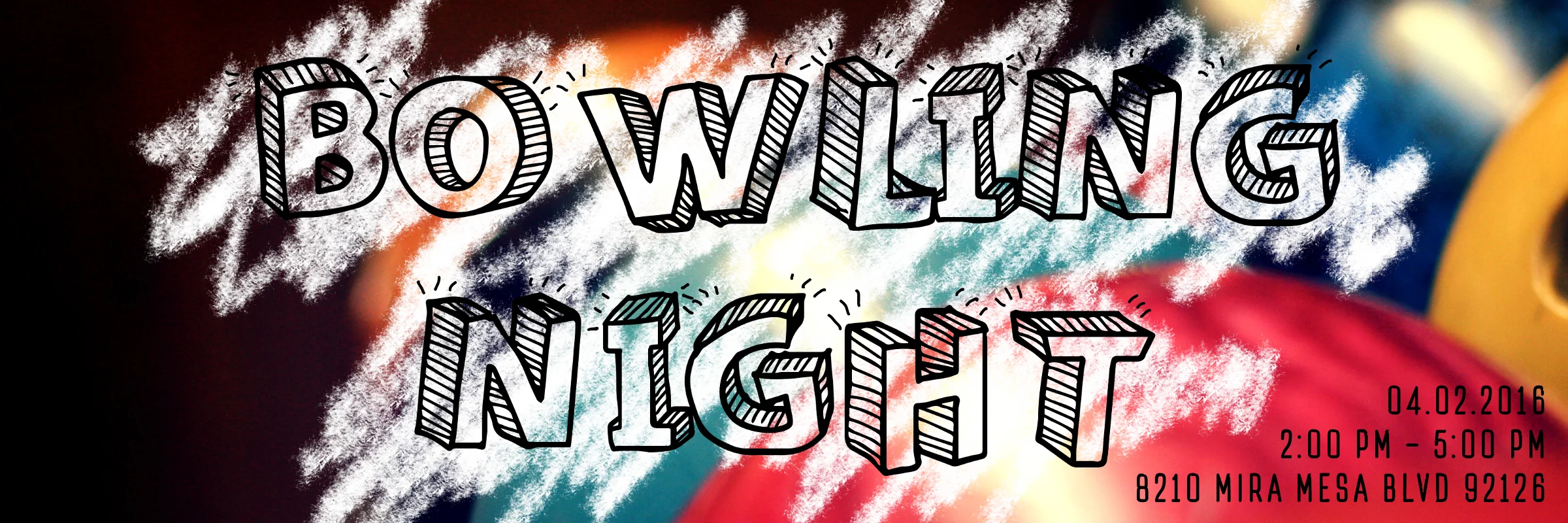      

 
   Join us for WTR Bowling Night at Mira Mesa Lanes!&nbsp;  Please bring $10 cash to pay for bowling + your shoes. We have reserved 6 lanes, so bring your friends!&nbsp;  Dinner afterwards (location TBD).    
 






















     