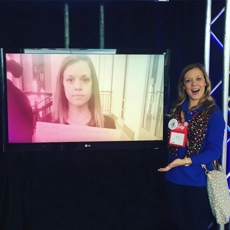 Glenn intern and now Candler School of Theology graduate, Brenna Lakeson, found herself on display at General Conference for her work to help end the death penalty and advocacy work for the life of Georgia death row inmate Kelly Gissendaner. Photo credit: Brenna Lakeson.