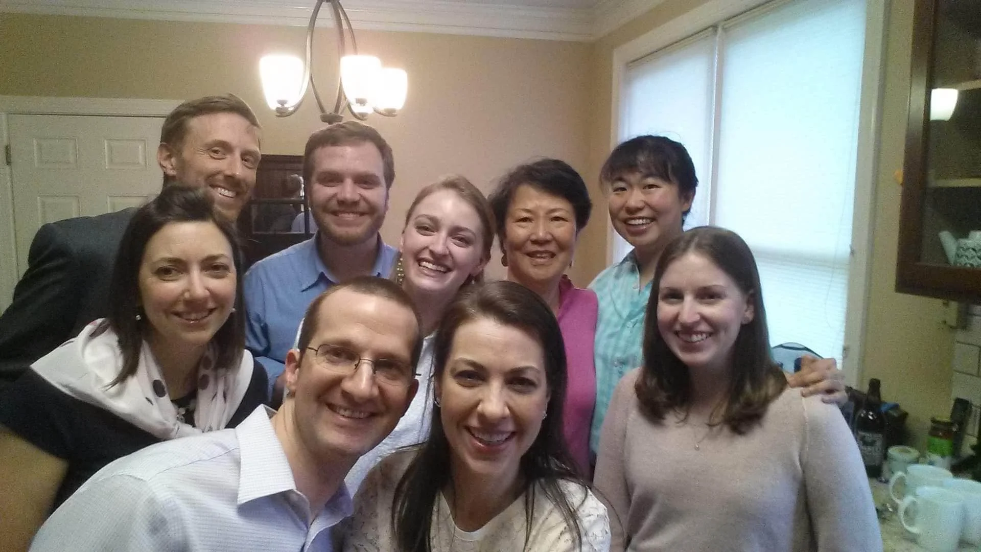 Alli and Kaylen (back row, middle) with some members of the Glenn Next Community of Young Adults.