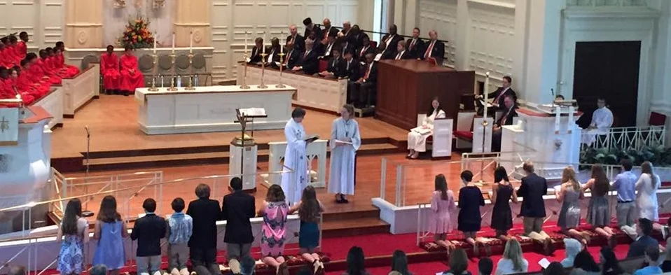 Our community grew by 16 in one day - these youth were confirmed as members of Glenn Church!